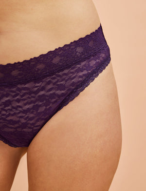Everyday Lace Bikini - Blackberry - Nylon/Spandex -Thirdlove