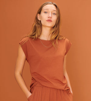 Knit Dolman Tee - Sedona - Cotton -Thirdlove
