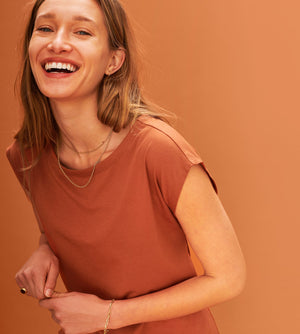 Knit Dolman Tee - Sedona - Cotton -Thirdlove