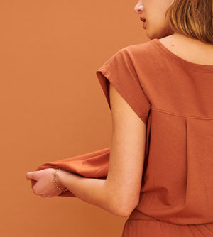Knit Dolman Tee - Sedona - Cotton -Thirdlove