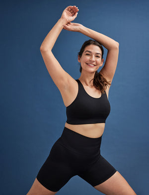 Flex Seamless Bike Short - Black - Nylon/spandex -Thirdlove