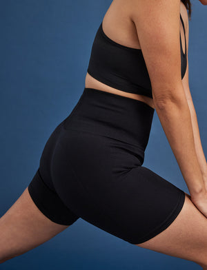 Flex Seamless Bike Short - Black - Nylon/spandex -Thirdlove