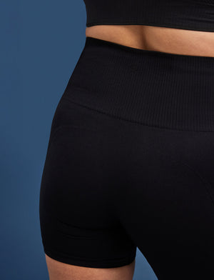 Flex Seamless Bike Short - Black - Nylon/spandex -Thirdlove