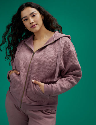 Quilted Sweatshirt - Twilight - Polyester/Spandex -Thirdlove