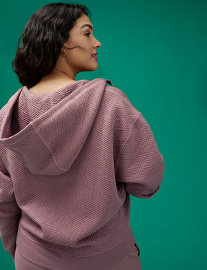 Quilted Sweatshirt - Twilight - Polyester/Spandex -Thirdlove