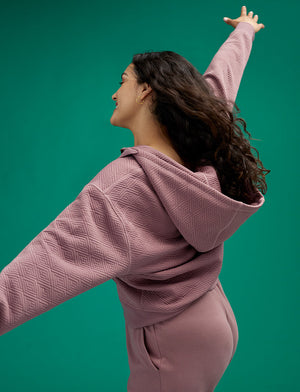 Quilted Sweatshirt - Twilight - Polyester/Spandex -Thirdlove