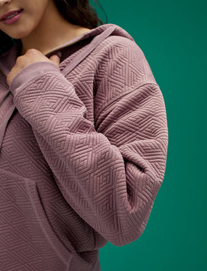 Quilted Sweatshirt - Twilight - Polyester/Spandex -Thirdlove