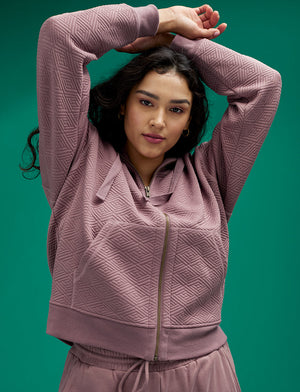 Quilted Sweatshirt - Twilight - Polyester/Spandex -Thirdlove