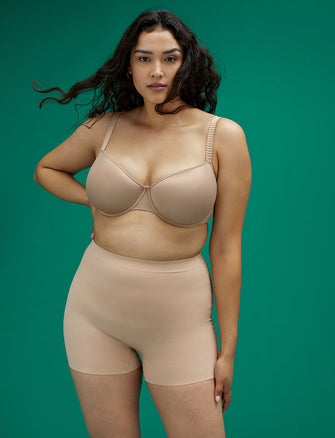 Sculpt Long Shorts - Blush - Nylon/Spandex - ThirdLove,modelRR