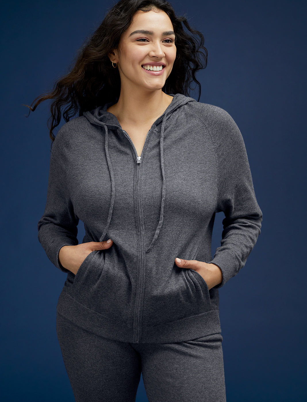 Cotton Cashmere Relaxed Fit Hoodie