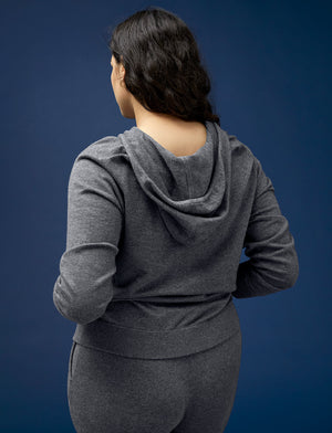 Cotton Cashmere Relaxed Fit Hoodie