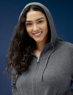 Cotton Cashmere Relaxed Fit Hoodie