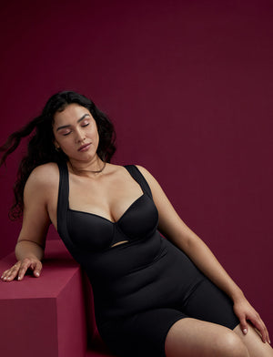 Sculpt One Piece - Black - Nylon/Spandex - ThirdLove,modelDD