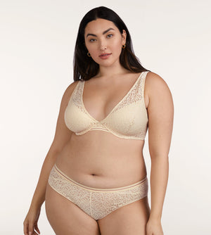 Artisan Lace Bikini - French Vanilla - Nylon - ThirdLove,modelH