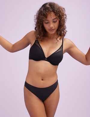 24/7® Classic Uplift Plunge Bra, Black - Thirdlove - Nylon/Spandex,modelCC