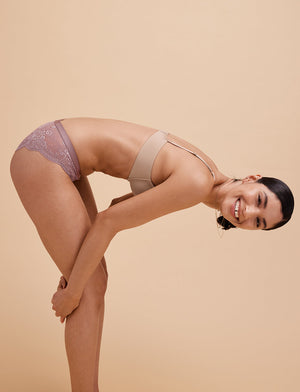 Lace Back Cheeky - Twilight - Nylon/viscose/spandex - ThirdLove,modelKK