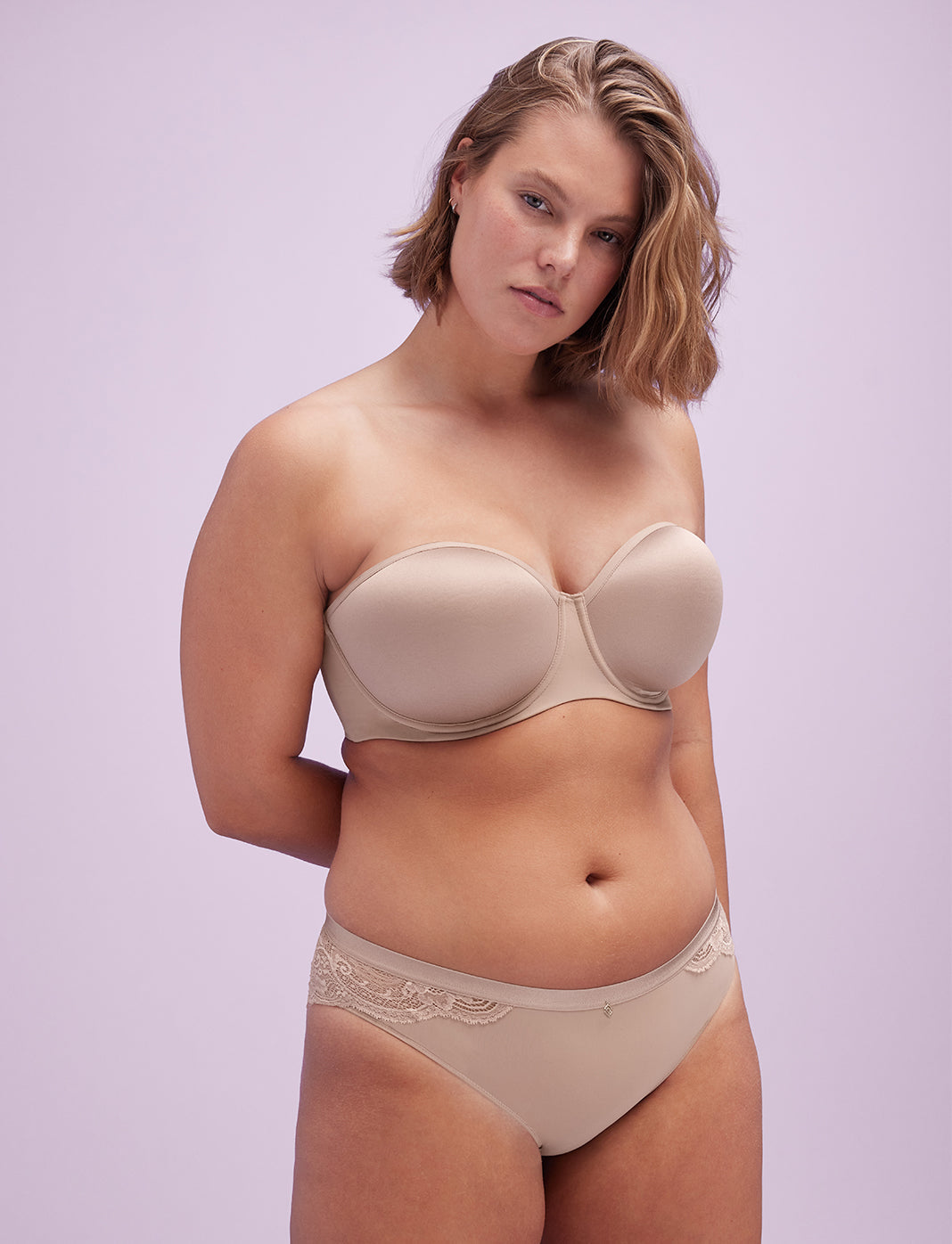 24/7™ Classic Strapless Bra, Taupe - Thirdlove - Nylon/Spandex,modelUU