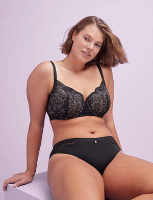 24/7® Lace Balconette Bra, Black - Thirdlove - Nylon/Spandex,modelUU