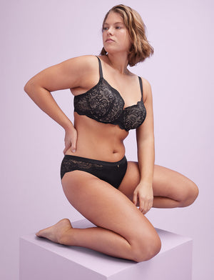 24/7® Lace Balconette Bra, Black - Thirdlove - Nylon/Spandex,modelUU