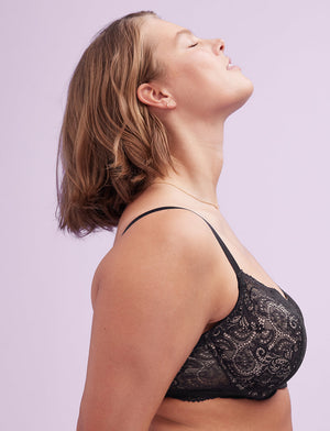 24/7® Lace Balconette Bra, Black - Thirdlove - Nylon/Spandex,modelUU