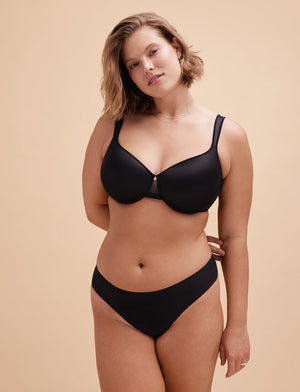 Comfort Stretch Thong - Black - Nylon/Spandex - ThirdLove,modelUU