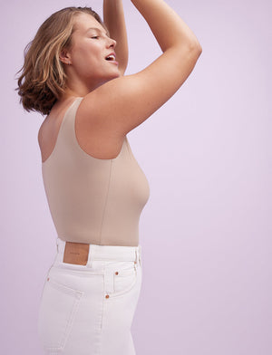 Comfort Stretch Cami - Taupe - Nylon/Spandex -Thirdlove