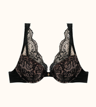 24/7™ Lace Contour Plunge Bra - ThirdLove - bra - 1, modelS