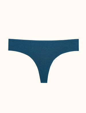 Comfort Stretch Thong - Deep Teal - Microfiber - ThirdLove,modelNN