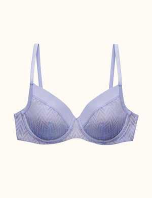 Chevron Contour Demi Bra, Iris - Thirdlove - Nylon/Spandex,modelCC