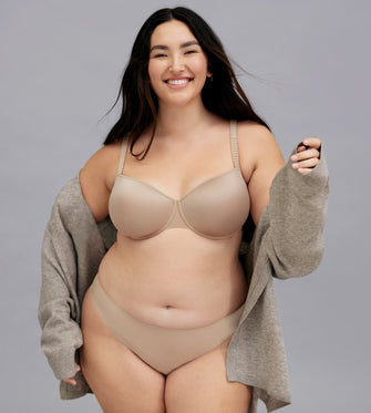 The Full Top Drawer Kit - 24/7 Classic T-Shirt Bra, Comfort Stretch, 24/7 Classic Uplift Plunge, Lace Back Cheeky, Lace High Brief -Thirdlove