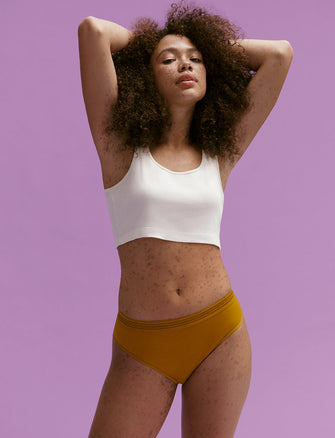 Everyday Cotton Bikini - Amber - Cotton/Spandex - ThirdLove,modelKK