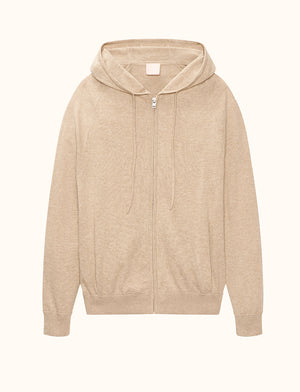 Cotton Cashmere Relaxed Fit Hoodie