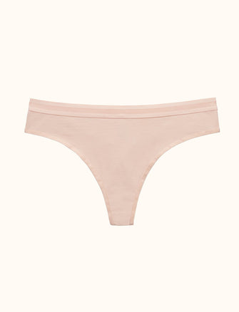 Everyday Cotton Thong - Blush - Cotton/Spandex -Thirdlove