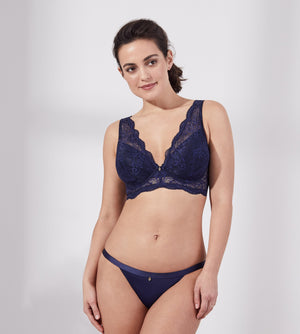 Longline Lace Plunge Bra