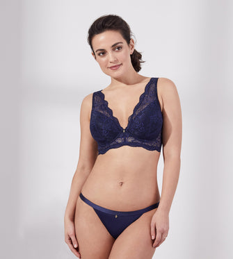 Longline Lace Plunge Bra