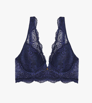 Longline Lace Plunge Bra