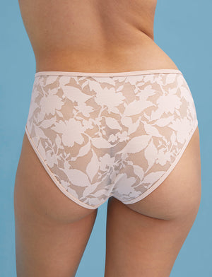 Foliage Mid-Rise Brief - Blush, Nylon/Spandex - Thirdlove,modelCC