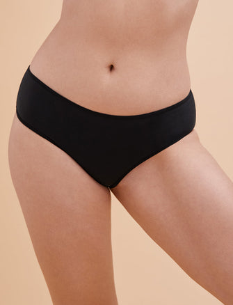Leakproof Pima Cotton Hipster - Black - Pima Cotton/ Spandex - ThirdLove,modelR