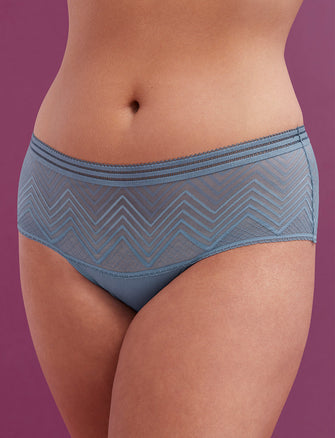 Graphic Mesh Cheeky - Azure - Nylon/viscose/spandex - ThirdLove,modelUU