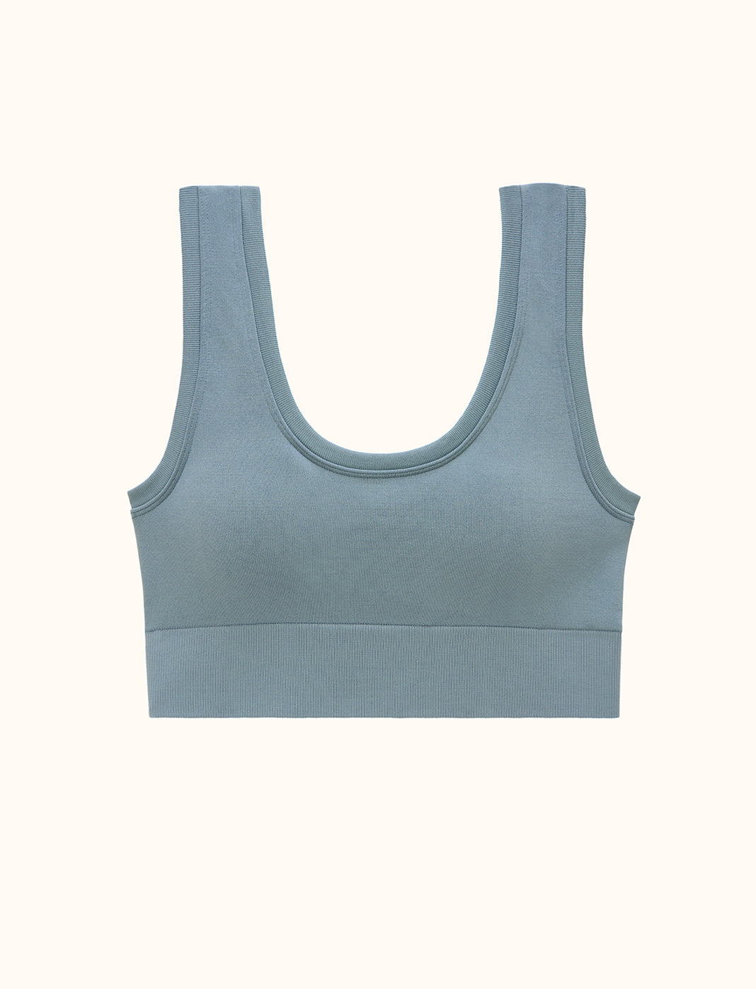 Form Seamless Scoop Bralette - Grey Mist - Nylon/Spandex -Thirdlove