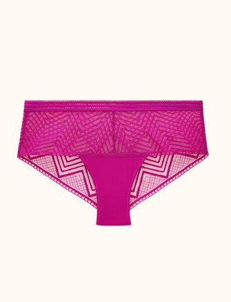 Graphic Mesh Cheeky - Fuschia - Nylon/viscose/spandex - ThirdLove,modelAA