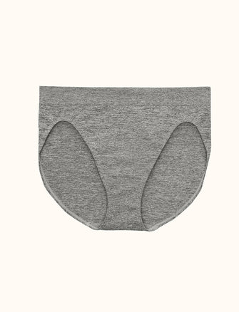 Form Seamless High-Leg Bikini - Gray Heather - Nylon/Spandex - ThirdLove,modelCC