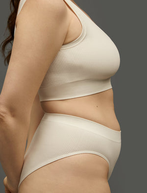 Form Seamless Scoop Bralette - Sea Salt - Nylon/Spandex -Thirdlove