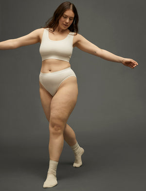 Form Seamless Scoop Bralette - Sea Salt - Nylon/Spandex -Thirdlove