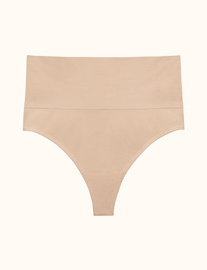 Form Seamless Sculpt Thong - Taupe - Nylon/Spandex - ThirdLove,modelHH