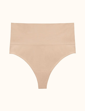 Form Seamless Sculpt Thong - Taupe - Nylon/Spandex - ThirdLove,modelHH