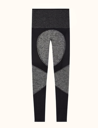 Flex Seamless Compression Legging - Heather Grey - Nylon/polyester/spandex -Thirdlove