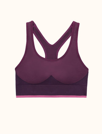 Flex Seamless Racerback Sports Bra - Purple Prism - Nylon/polyester/spandex -Thirdlove