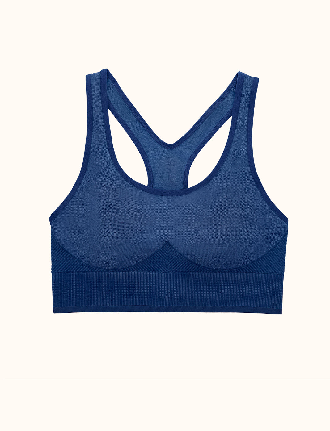 Flex Seamless Racerback Sports Bra - Stellar Blue - Nylon/polyester/spandex -Thirdlove