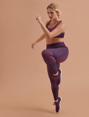Flex Seamless Compression Legging - Purple Prism - Nylon/polyester/spandex -Thirdlove